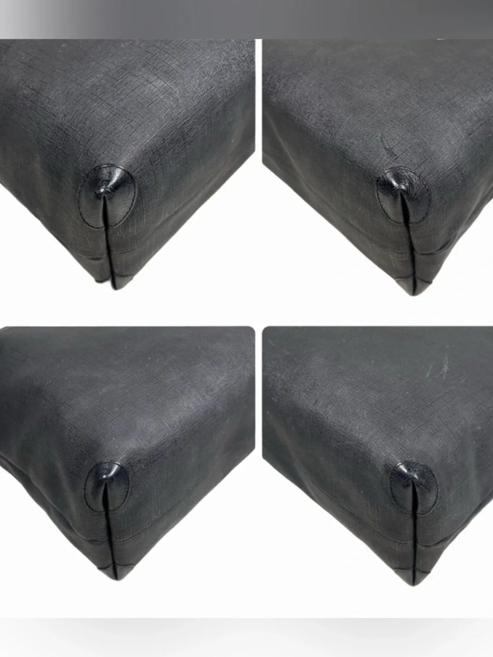 Vintage Gucci Black Canvas Tote 2way Bag
